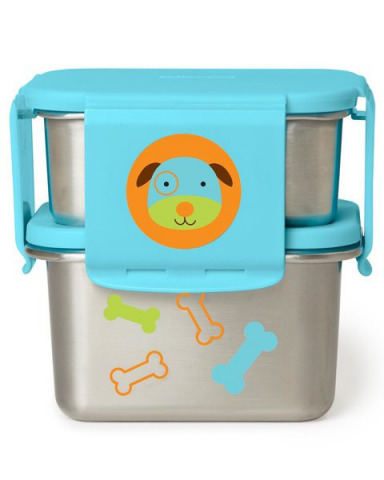 Skip Hop Zoo rozsdamentes acél ebédkészlet - Kutya
